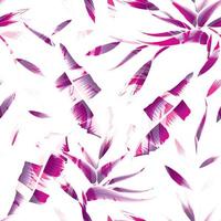 roze abstract botanisch achtergrond naadloos patroon met banaan bladeren en strelitzia bloem planten gebladerte Aan licht. bloemen achtergrond. exotisch tropen. zomer ontwerp. prints textuur. natuur decor vector