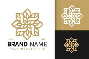 luxe elegant bloem logo ontwerp, merk identiteit logos vector, modern logo, logo ontwerpen vector illustratie sjabloon