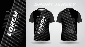 zwart overhemd sport Jersey ontwerp vector