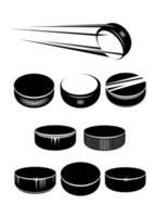 ijs hockey pucks vector