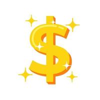 illustratie van een dollar symbool. bedrijf of financieel illustratie vector grafisch Bedrijfsmiddel
