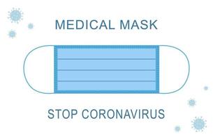 vector medisch masker voor bescherming van virussen en ademhaling ziekten. geïsoleerd medisch item element voor ontwerp, illustratoren, kaarten, spellen.