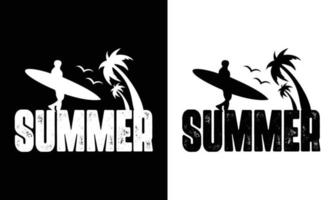 zomer citaat t overhemd ontwerp vector