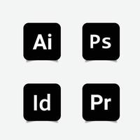 Adobe pictogrammen vector kunst