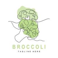 broccoli logo ontwerp, groen groente vector, broccoli behang, groente supermarkt illustratie tuin Product merk vector