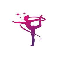 yoga illustratie logo sjabloon ontwerp vector