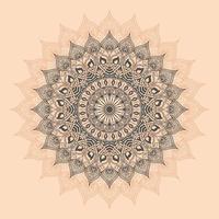 decoratief en Indisch mandala ontwerp vrij vector