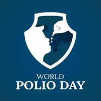 wereld polio dag concept illustratie vector