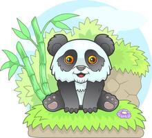 weinig schattig panda vector