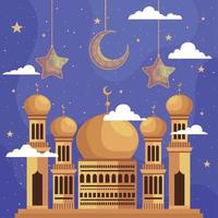 Ramadan kareem viering poster vector