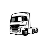 vrachtvervoer bedrijf insigne logo, semi vrachtauto logo, 18 speculant klaar gemaakt logo sjabloon vector