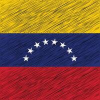 Venezuela onafhankelijkheid dag 5 juli, plein vlag ontwerp vector