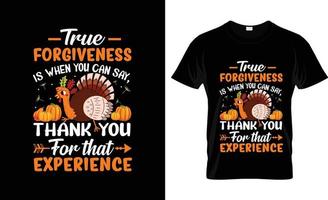 dankzegging t-shirt ontwerp, t-shirt leuze en kleding ontwerp, typografie, afdrukken, dankzegging vector dankzegging illustratie