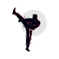 krijgshaftig kunsten karate logo sjabloon vector