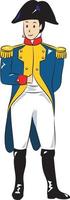 jong leger Napoleon met uniform vector