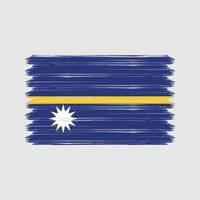 nauru vlag penseelstreken. nationale vlag vector