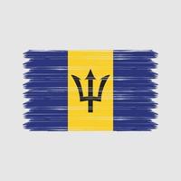 barbados vlag penseelstreken. nationale vlag vector