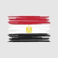 egypte vlag borstel. nationale vlag vector