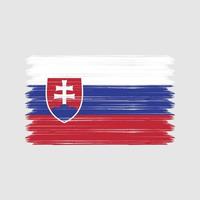 Slowakije vlag penseelstreken. nationale vlag vector