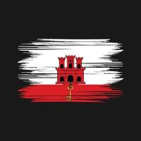 Gibraltar vlag ontwerp vrij vector