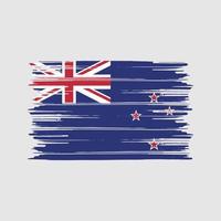 Nieuw-Zeelandse vlagborstel. nationale vlag vector