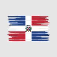 Dominica vlag borstel. nationale vlag vector