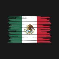 mexicaanse vlagborstel. nationale vlag vector