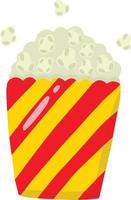 hand- getrokken popcorn masker illustratie vector