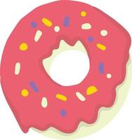 hand- getrokken lekker donuts illustratie vector