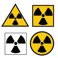 straling Gevaar vector pictogram.ioniserend straling risico symbool