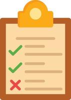 platte pictogram checklist vector