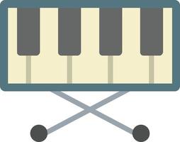 piano toetsenbord vlak icoon vector