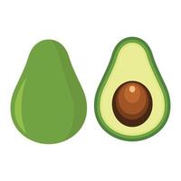 avocado fruit icoon vector ontwerp sjabloon
