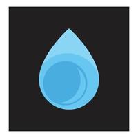 water laten vallen illustratie logo vector ontwerp