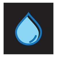 water laten vallen illustratie logo vector ontwerp