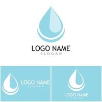 water laten vallen illustratie logo vector ontwerp