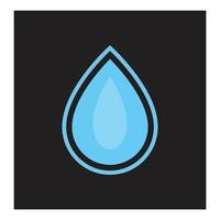 water laten vallen illustratie logo vector ontwerp