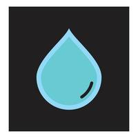 water laten vallen illustratie logo vector ontwerp