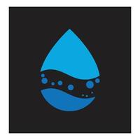 water laten vallen illustratie logo vector ontwerp