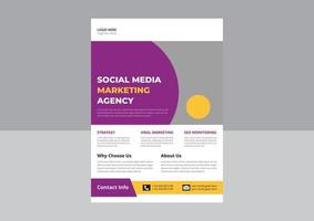 sociaal media afzet folder. sociaal media afzet sjabloon ontwerp. omslag, poster, brochure, a4 maat, folder ontwerp. vector