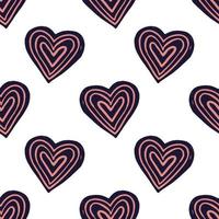 abstract naadloos vector patroon van liefde harten. ontwerp voor gebruik achtergrond textiel allemaal over- kleding stof afdrukken omhulsel papier en anderen. herhalen structuur oppervlakte patroon gemakkelijk Bewerk en aanpasbare
