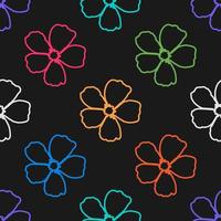bloemen naadloos vector illustratie patroon achtergrond. ontwerp voor gebruik allemaal over- textiel kleding stof afdrukken omhulsel papier en anderen.