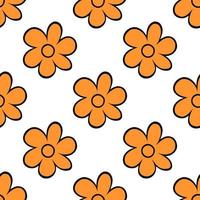 bloemen naadloos vector illustratie patroon achtergrond.