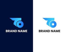 brief t en O modern logo ontwerp sjabloon vector