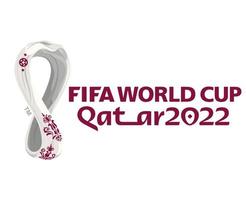 fifa wereld kop qatar 2022 symbool officieel logo mondiaal kampioen vector abstract illustratie ontwerp met wit achtergrond