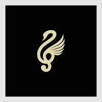 muziek- karakter zeepaardje logo ontwerp vector