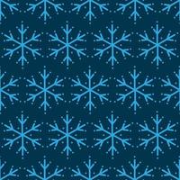 winter naadloos patroon met sneeuwvlokken. vector