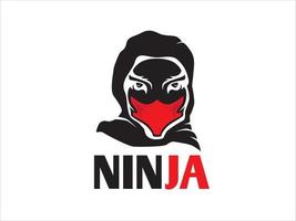 Ninja hoofd logo vector