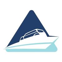 het zeilen boot vector logo ontwerp. het zeilen boot icoon symbool.