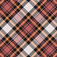 Schotse ruit of plaid halloween kleur patroon. vector